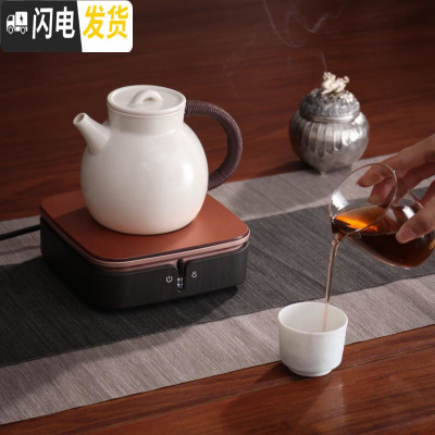 三维工匠手工茶具陶壶家用煮茶茶壶可高温煮水苏打釉陶瓷耐热烧水壶 玫瑰金加壶