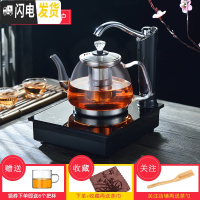 三维工匠玻璃泡茶壶加厚耐热平底烧水蒸茶壶小型平板电磁炉茶具专用煮茶器 四:上水炉煮茶壶茶巾茶勺6杯