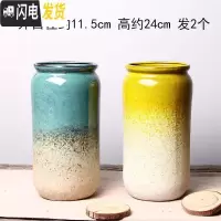 三维工匠法师盆多肉花盆老桩高盆陶瓷粗陶花盆陶罐简约透气室内造型禅意 53白绿白黄04 中等花盆容器