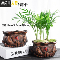 三维工匠花盆陶瓷大号创意个性绿萝肉肉简约吊兰家用小多肉花盆载 丰收组合两个 中等花盆容器