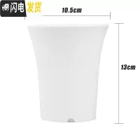 三维工匠船长多肉花盆玉露万象盆塑料小花盆特大加厚肉肉家用 白色3号(10.5×13cm)中号14个 均码花盆容器
