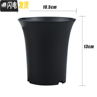三维工匠船长多肉花盆玉露万象盆塑料小花盆特大加厚肉肉家用 黑色3号(10.5×13cm)中号14个 均码花盆容器