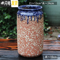 三维工匠法师老桩盆多肉花盆高筒陶瓷大号粗陶透气特大陶罐花盆 B2-78 23-25CM花盆容器