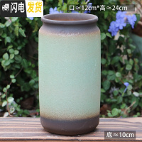 三维工匠法师老桩盆多肉花盆高筒陶瓷大号粗陶透气特大陶罐花盆 B2-79 23-25CM花盆容器