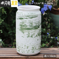 三维工匠法师老桩盆多肉花盆高筒陶瓷大号粗陶透气特大陶罐花盆 B2-74 23-25CM花盆容器