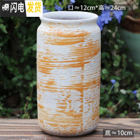 三维工匠法师老桩盆多肉花盆高筒陶瓷大号粗陶透气特大陶罐花盆 B2-80 23-25CM花盆容器