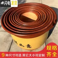 三维工匠花盆陶瓷紫砂山水复古室内室外花盆大号盆景花盆 25口径[送托盘] 大花盆容器