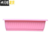 三维工匠多肉花盆新款全新塑料树脂简约特大号长方形花盆 粉红色(单盆) 50cm以上花盆容器