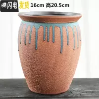 三维工匠泡泡釉多肉老庄花盆特大号陶瓷粗陶室内老桩大号创意陶罐多肉花盆 泡泡釉花盆-10 大花盆容器