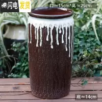 三维工匠特大陶罐花盆陶瓷大号土陶罐法师盆大口径多肉花盆高筒老桩盆 L-131 如图花盆容器