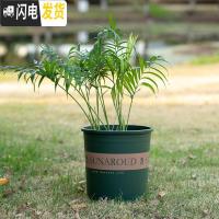 三维工匠塑料树脂矮胖加仑花盆加厚绿萝月季多肉特大号口径 高款(绿色)3加仑[10个装]10送2 含托盘花盆容器