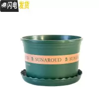 三维工匠塑料树脂矮胖加仑花盆加厚绿萝月季多肉特大号口径 高款(绿色)5加仑[10个装]10送2 不含托盘花盆容器