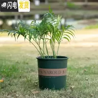 三维工匠塑料树脂矮胖加仑花盆加厚绿萝月季多肉特大号口径 高款(砖红)4加仑[10个装]10送2 含托盘花盆容器
