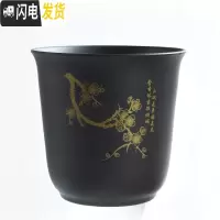 三维工匠花盆陶瓷紫砂桌面盆栽景绿萝创意家用蝴蝶兰专用个性多肉花盆 JF-紫砂花盆-梅 中等花盆容器