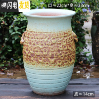 三维工匠法师老桩花盆特大号粗陶陶瓷多肉植物花盆高大号盆栽花盆 L-109 特大花盆容器