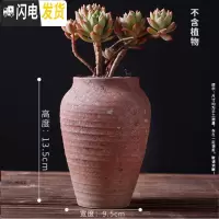 三维工匠多肉花盆陶瓷粗陶透气复古创意大号老桩肉肉植物盆 款式5 中等花盆容器
