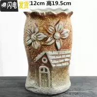 三维工匠法师花盆大号特大老桩高盆复古透气创意简约陶罐粗陶陶瓷多肉花盆 WH老桩特大号-06 特大花盆容器