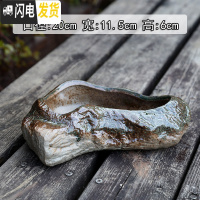 三维工匠景德镇陶瓷大口径肉肉植物花盆中大号粗陶透气盆栽 AD11(有孔) 大花盆容器