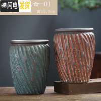 三维工匠老桩花盆陶罐陶瓷复古老庄法师粗陶创意中国风肉肉大号多肉小花盆 DL手造-06组合2个 大花盆容器