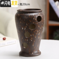 三维工匠多肉个性陶瓷花盆多孔洞洞花盆多肉盆栽摆件绿植陶瓷盆高款兰花盆 洞洞盆SH138 中等花盆容器