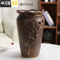 三维工匠多肉个性陶瓷花盆多孔洞洞花盆多肉盆栽摆件绿植陶瓷盆高款兰花盆 洞洞盆SH169 中等花盆容器