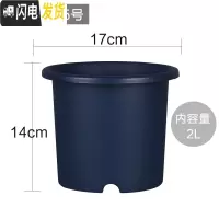 三维工匠彩色Deepot深型月季铁线莲花盆树脂花盆塑料加仑花盆 5号蓝色直径约17厘米[5号两个起发] 中等花盆容器
