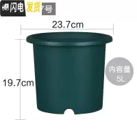 三维工匠彩色Deepot深型月季铁线莲花盆树脂花盆塑料加仑花盆 7号深绿直径约23.7厘米 中等花盆容器