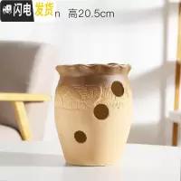 三维工匠创意个性多肉陶瓷花盆多肉拼盘多孔多洞高款老桩法师陶瓷花器绿植 洞洞盆HZ185 大花盆容器