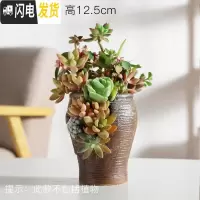 三维工匠创意个性多肉陶瓷花盆多肉拼盘多孔多洞高款老桩法师陶瓷花器绿植 洞洞盆HZ29 大花盆容器