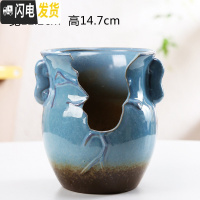 三维工匠创意个性多肉陶瓷花盆多肉拼盘多孔多洞高款老桩法师陶瓷花器绿植 洞洞盆HZ144 大花盆容器
