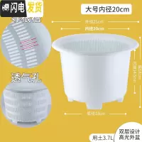 三维工匠君子兰蝴蝶兰专用花盆透气塑料树脂月季控根花盆 内径20cm白色[无托盘] 中等花盆容器