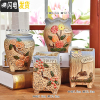 三维工匠多肉花盆大号老桩高盆大口径老庄植物创意简约陶罐粗陶陶瓷小花盆 故里花盆4件套 中等花盆容器
