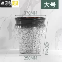 三维工匠北欧陶瓷花盆大号特大号创意个性冰裂爆裂托盘种树种花高简约 南瓜—裂纹(大号) 大花盆容器