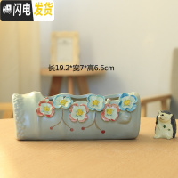 三维工匠韩式简约创意手工手绘捏花多肉花盆陶瓷花盆大小花盆 款24捏花 中花盆容器