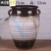 三维工匠微瑕粗陶陶瓷花盆特大号紫砂花盆透气陶罐多肉老庄盆高法师盆 特大盆微瑕随机发 特大花盆容器