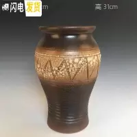三维工匠微瑕粗陶陶瓷花盆特大号紫砂花盆透气陶罐多肉老庄盆高法师盆 颜色随机葫芦微瑕 特大花盆容器