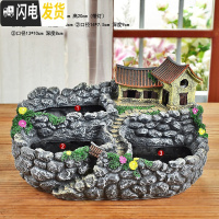 三维工匠微景观多肉植物小花盆多肉花盆树脂盆器创意大号口径拼盘简约个性 T526 中等花盆容器