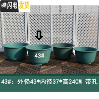 三维工匠塑料圆花盆超特大号大码庭院种树龙缸胶盆加厚铁树脂花盆落地 43# 见详情花盆容器