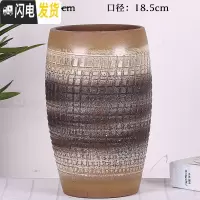 三维工匠多肉花盆透气粗陶罐多肉植物紫砂陶瓷老桩法师特大号盆器 平口瓶黄泡 特大花盆容器