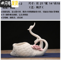 三维工匠花盆创意个性北欧简约另类绿萝桌面盆栽欧式陶瓷大号多肉花盆 JC008白色抬头 大花盆容器