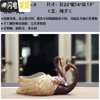 三维工匠花盆创意个性北欧简约另类绿萝桌面盆栽欧式陶瓷大号多肉花盆 JC002金色对嘴 大花盆容器