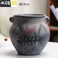 三维工匠多肉绿植陶瓷花盆欧式简约个性盆栽花器小老桩陶瓷花盆高款老桩盆 印彩花盆款U 中等花盆容器