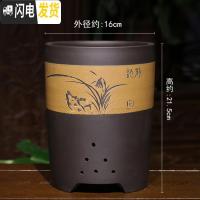 三维工匠陶瓷花盆 紫砂花盆 兰花盆 多肉老桩盆景盆大号花盆 荧光绿s901粉青段款 大花盆容器