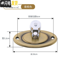 三维工匠升降晾衣架配件通用滑轮手摇双杆直角定向轮架凉衣架万向轮转角器 椭圆单铜轮转角器[香槟色] 小