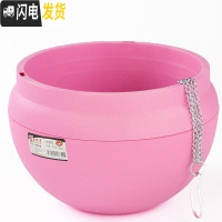 三维工匠垂吊盆吊篮花盆树脂塑料挂盆吊兰绿萝花盆加厚不漏水懒人盆p500 粉色(送挂链) 大花盆容器