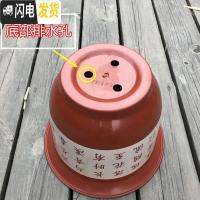 三维工匠加厚塑料仿陶瓷树脂盆栽花盆山水花盆室内客厅阳台盆景果树送托盘 w360带托盘 8个盆花盆容器