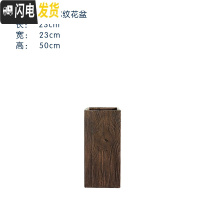 三维工匠水泥花盆定制定做大号简约创意个性现代客厅落地阳台别墅酒店园林 23*23*50 大花盆容器