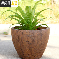 三维工匠水泥花盆定制定做大号简约创意个性现代客厅落地阳台别墅酒店园林 25*25*20 大花盆容器