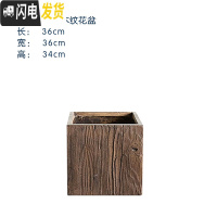 三维工匠水泥花盆定制定做大号简约创意个性现代客厅落地阳台别墅酒店园林 36*36*34 大花盆容器