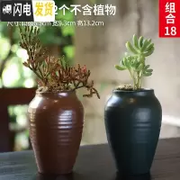 三维工匠老庄多肉花盆悬崖桩肉肉植物小盆器黑法师粗陶大口径创意个性 如图款式20 中等花盆容器